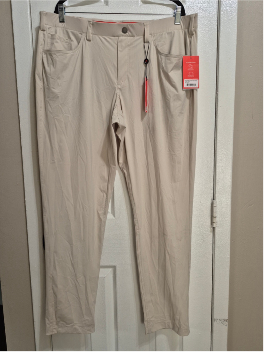 Men's Redvanly Kent Pants XXL Beige Stone Golf Chinos